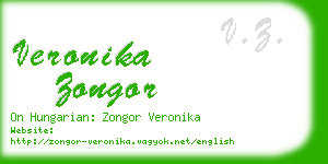 veronika zongor business card